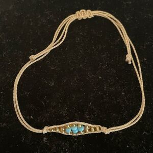 KBD Studio Bohemian braided leather beaded friendship cuff wrap bracelet